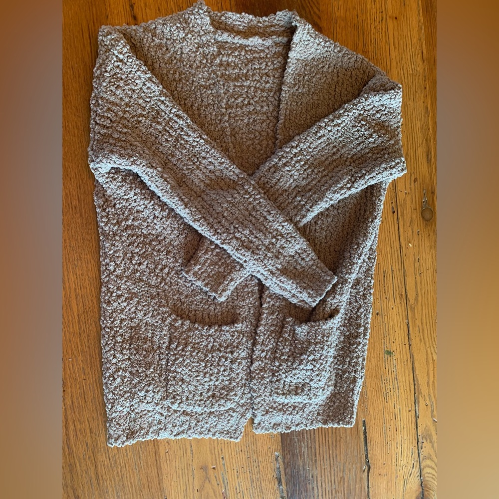 Girls Cardigan Sweater - chunky knit